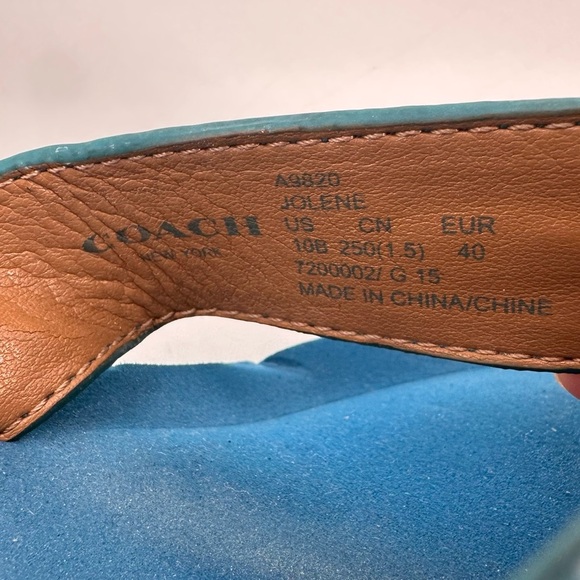 Coach Jolene Logo Y2K Style Wedge Sandals 10 - Picture 4 of 7